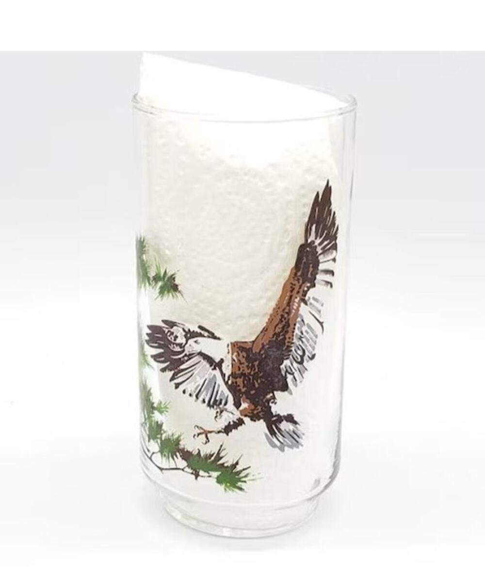 Vtg Burger Chef Glass Bald Eagle 1978 Collectors Endangered Species Tumbler